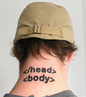 HTML tatoo