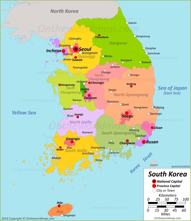 Map of Korea